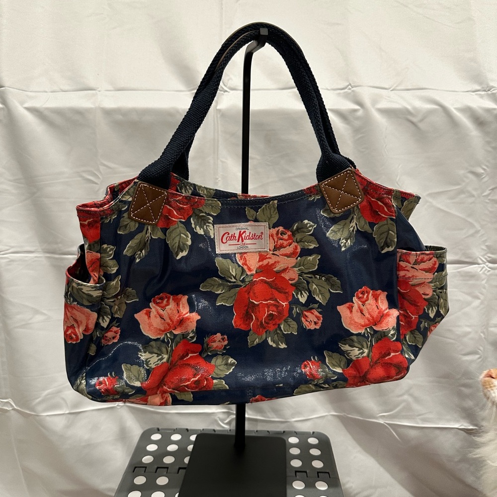 Cath Kidston Navy Floral Shoulder Bag